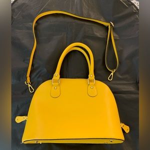 NWOT Parentesi Yellow Purse with Should Strap
